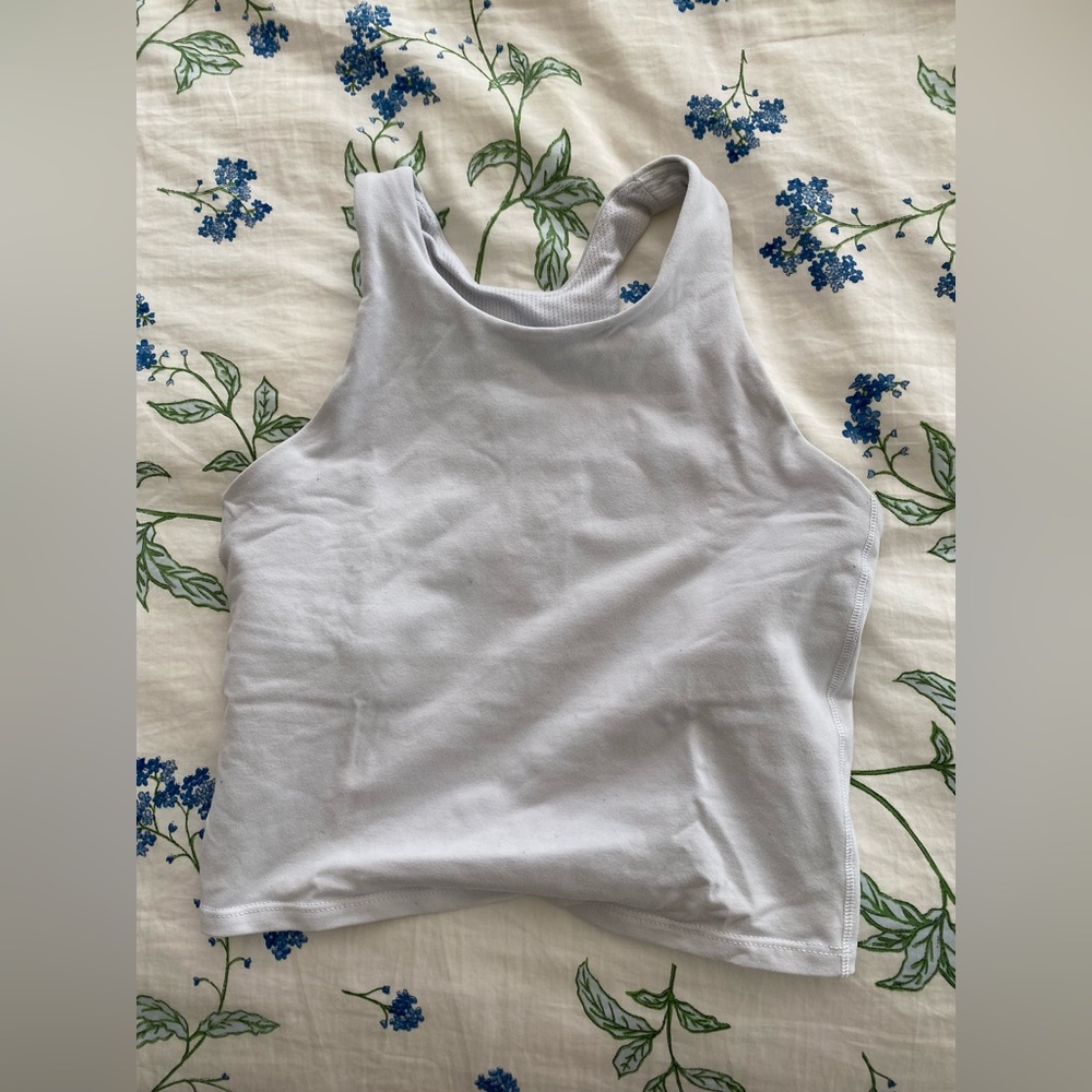 Athleta girl, white crop tank top